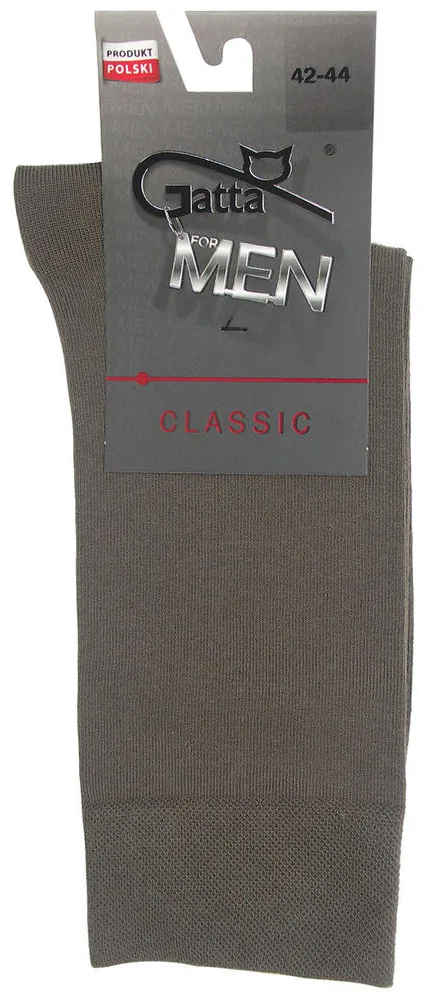 GATTA MAN CLASSIC - SKARPETKI BAWEŁNIANE MĘSKIE GŁADKIE