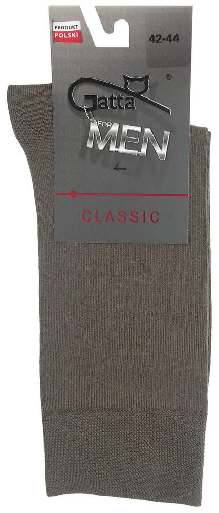 GATTA MAN CLASSIC - SKARPETKI BAWEŁNIANE MĘSKIE GŁADKIE