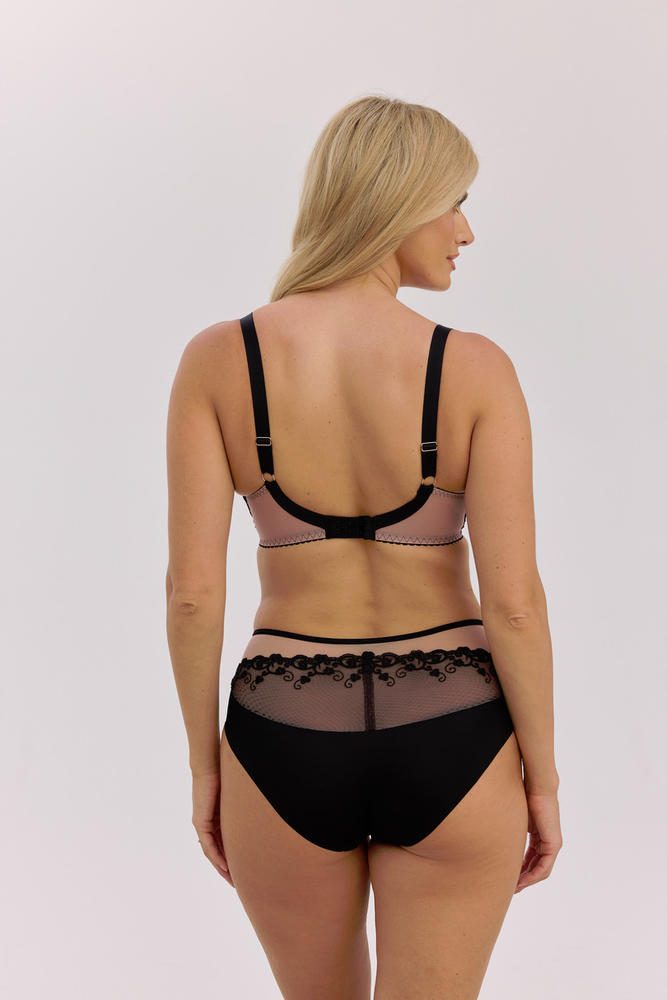 GAIA BIUSTONOSZ SEMI-SOFT FATMA BSO 1374 CZARNY-MOKKA