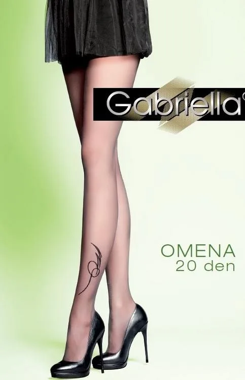 RAJSTOPY DAMSKIE GABRIELLA OMENA 20 DEN, WZORZYSTE CODE 314