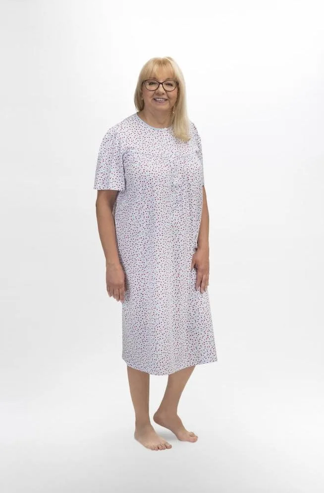 KOSZULA NOCNA DAMSKA BOGNA I 203 M-XXL KR/RĘKAW