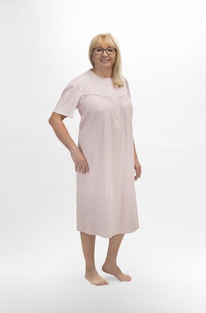 KOSZULA NOCNA DAMSKA BOGNA I 203 BIG 3XL-4XL KR/RĘKAW