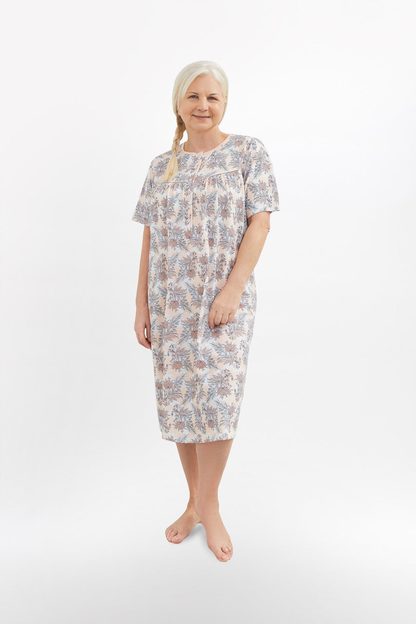 KOSZULA NOCNA DAMSKA BOGNA I 203 BIG 3XL-4XL KR/RĘKAW