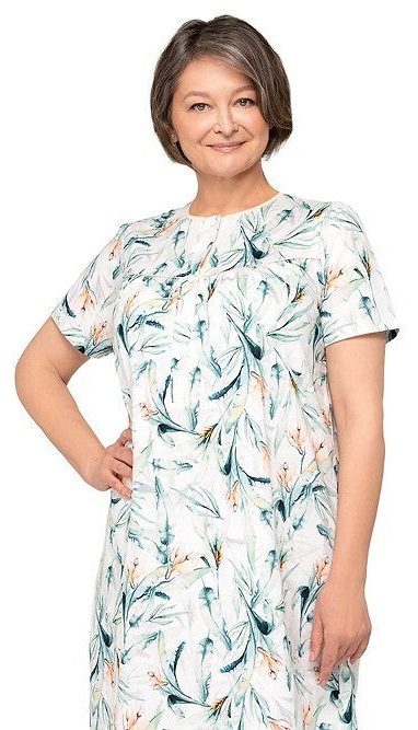 KOSZULA NOCNA DAMSKA BOGNA I 203 BIG 3XL-4XL KR/RĘKAW