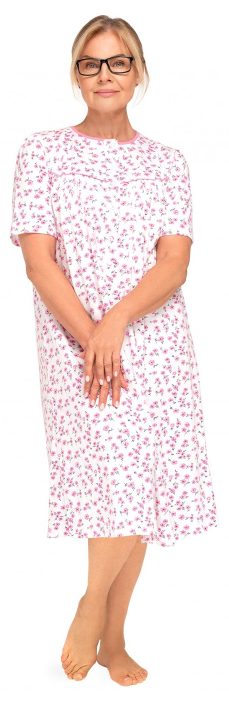 KOSZULA NOCNA DAMSKA BOGNA I 203 BIG 3XL-4XL KR/RĘKAW
