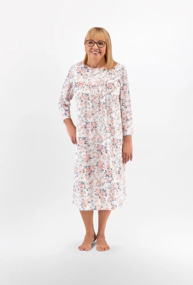 KOSZULA NOCNA DAMSKA BOGNA II 204 3XL-4XL DŁ/RĘKAW