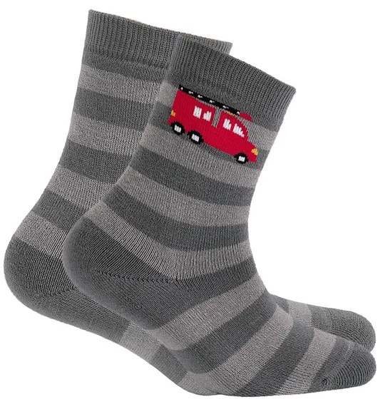 KIDDY - Skarpety wzorzyste bawełniane frotte 2-6 lat