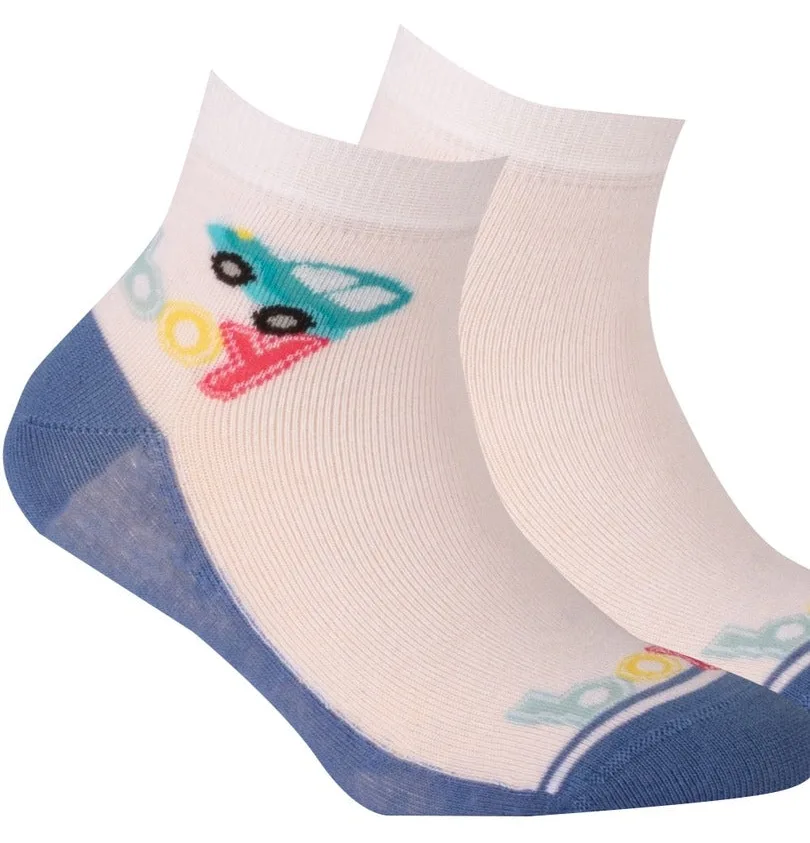 KIDDY - SKARPETKI CIENKIE KOLOR CHŁOPIĘCE 2-6 LAT - G24.N59 - 224.N59