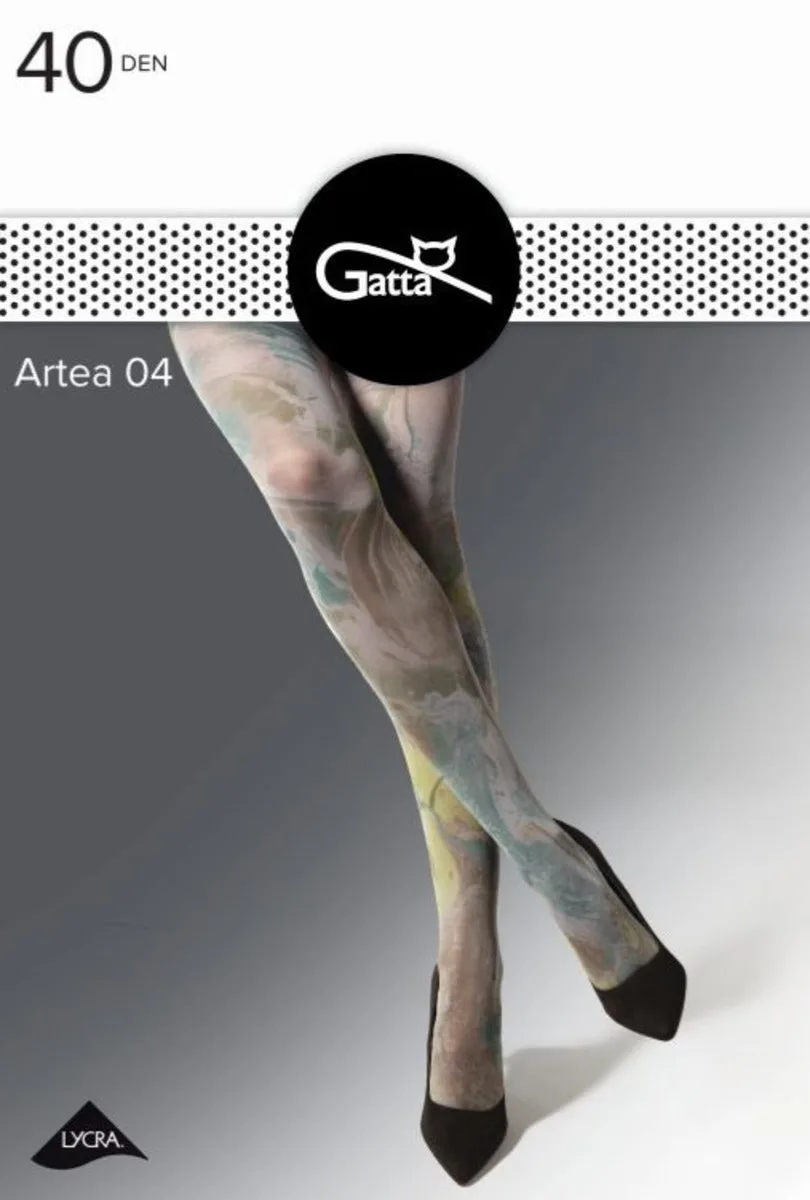 ARTEA - RAJSTOPY DAMSKIE WZORZYSTE 40 DEN 000.70V