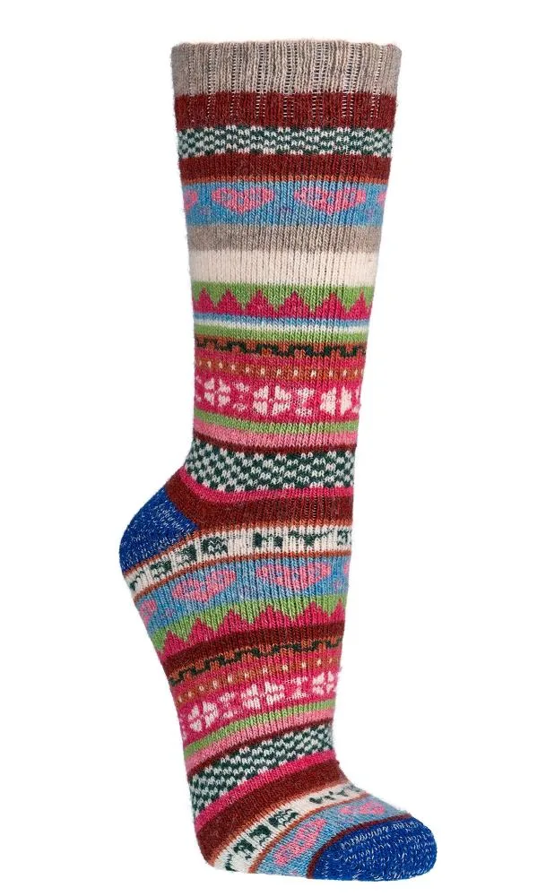 SKARPETKI WEŁNIANE SOCKS 4 FUN KOLOROWE CIEPŁE ART. W2199 ostatnie sztuki