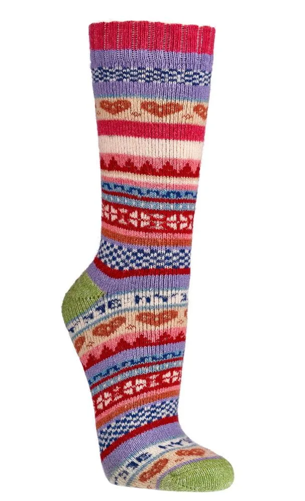 SKARPETKI WEŁNIANE SOCKS 4 FUN KOLOROWE CIEPŁE ART. W2199 ostatnie sztuki