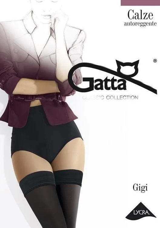 GIGI - POŃCZOCHY Z KORONKĄ, GŁADKIE 60 DEN