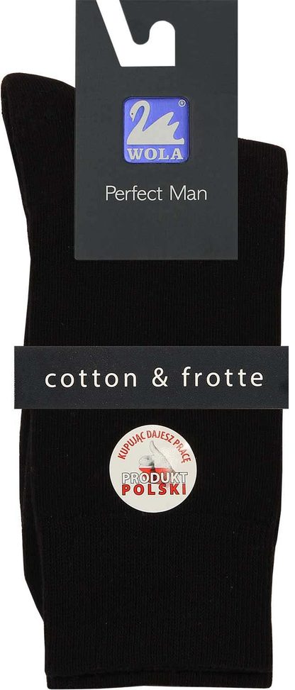 SKARPETKI GŁADKIE FROTTE PERFECT MAN - Z FROTTE W STOPIE U94011
