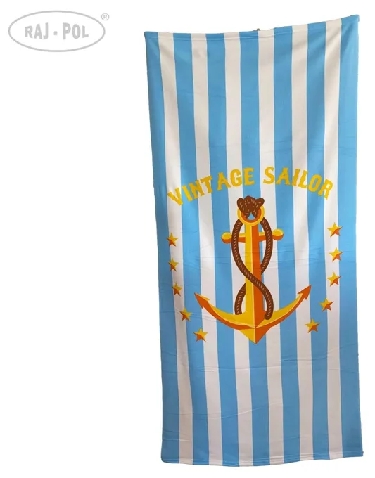 RAJ-POL RĘCZNIK PLAŻOWY KOTWICA VINTAGE SAILOR ART. 722099