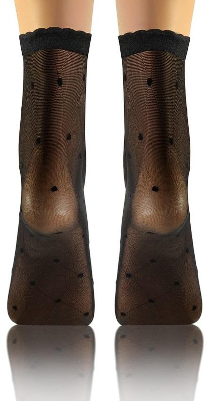 SKARPETKI SK SOCKS PRZEZROCZYSTE Z WZORKIEM