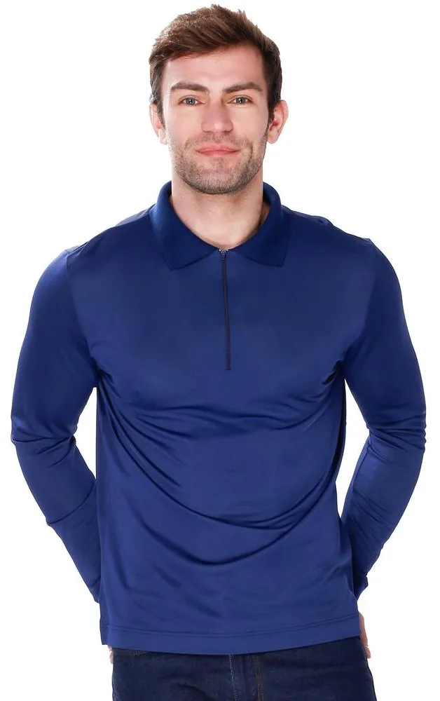 MEWA KOSZULKA MĘSKA POLO ZIP LONG 6423 JAMES BRADLEY