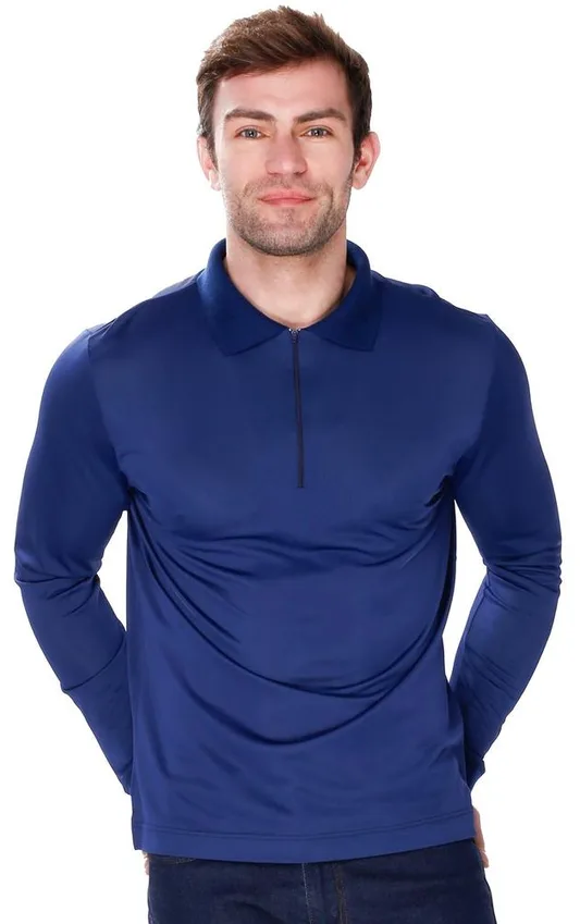 MEWA KOSZULKA MĘSKA POLO ZIP LONG 6423 JAMES BRADLEY