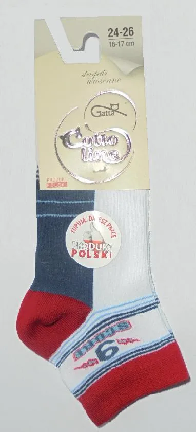 GATTA KIDDY - SKARPETKI CIENKIE KOLOR CHŁOPIĘCE 2-6 LAT - G24.N59