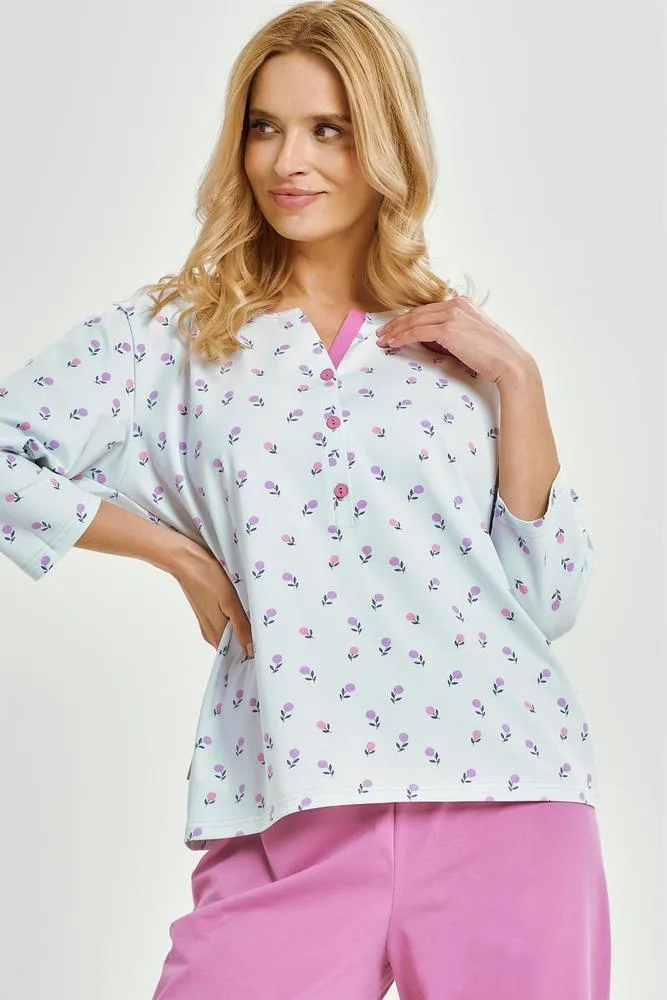 TARO 3446 PIŻAMA DAMSKA DŁUGA YOLANDA M-XL KOLEKCJA AW25/26