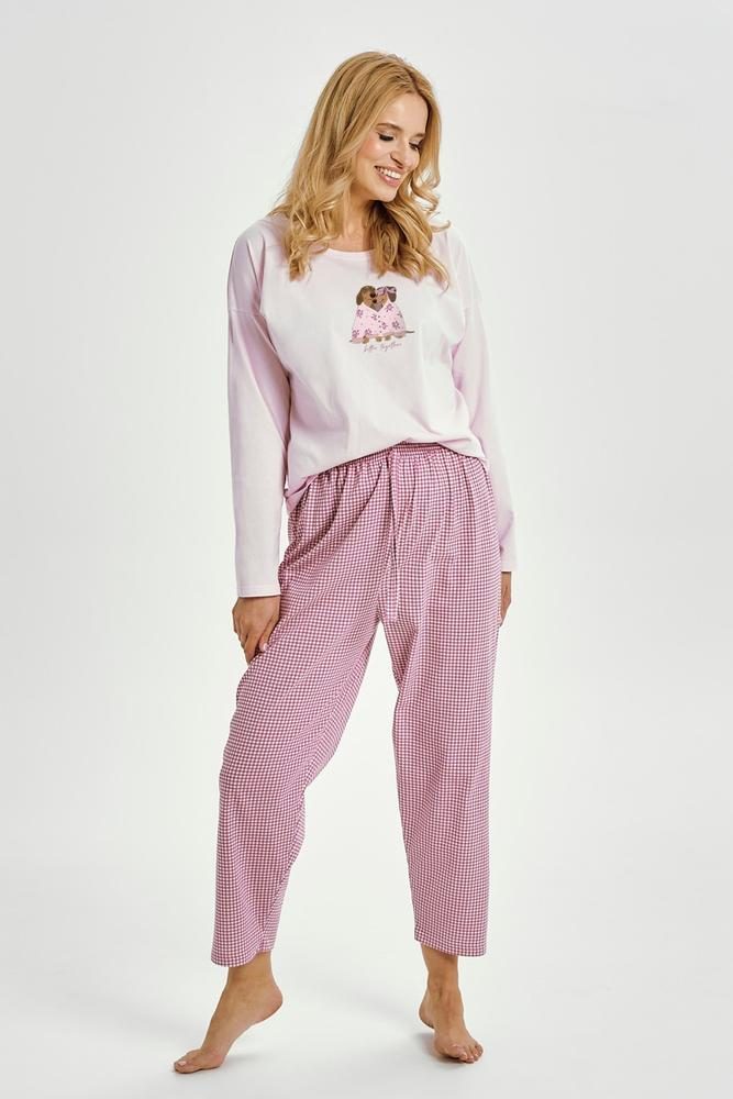 TARO 3434 PIŻAMA DAMSKA DŁUGA ELISA S-XL