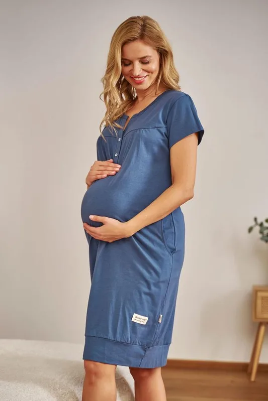 DOCTOR-NAP KOSZULA NOCNA DAMSKA TCB.4348 DEEP BLUE WL26
