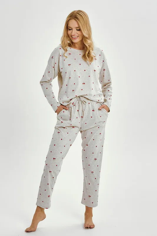 TARO 3430 PIŻAMA DAMSKA DŁUGA ADELE S-XL KOLEKCJA AW 25/26