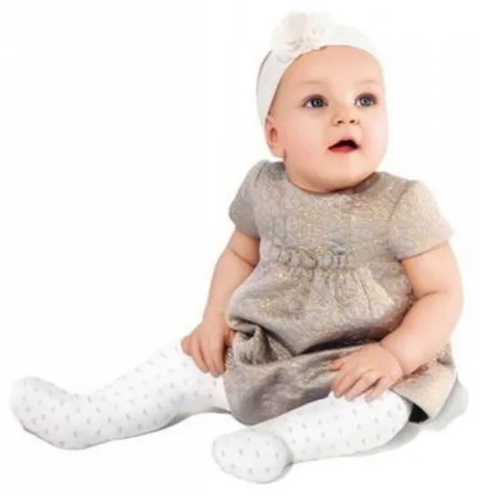 KNITTEX DR1308 - DZIECIĘCE RAJSTOPY Z SZEROKIM KLINEM LENKA, 80 DEN