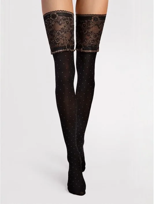 O4116 - POŃCZOCHY NOTTE 40 EN - Linia SENSUAL - FIORE AW23/34