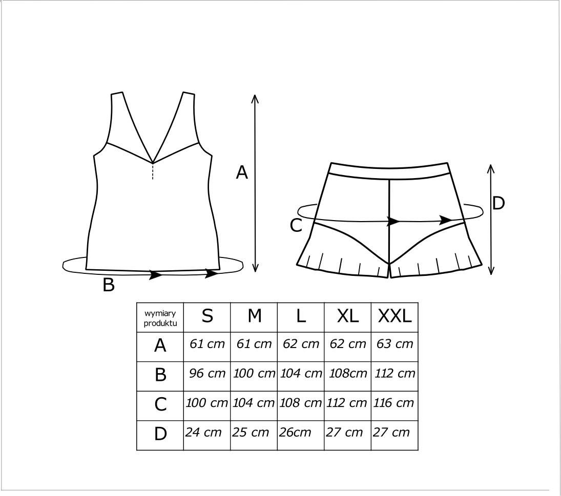 PIŻAMA DAMSKA DONNA AMELIA 1/2 TOP