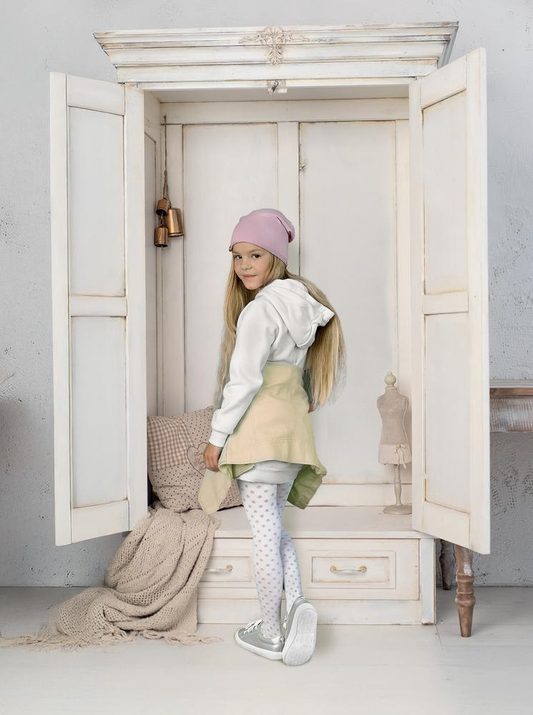 KNITTEX RAJSTOPY DZIEWCZĘCE W KROPKI MIKROFIBRA DOMINICA DR1517 40 DEN