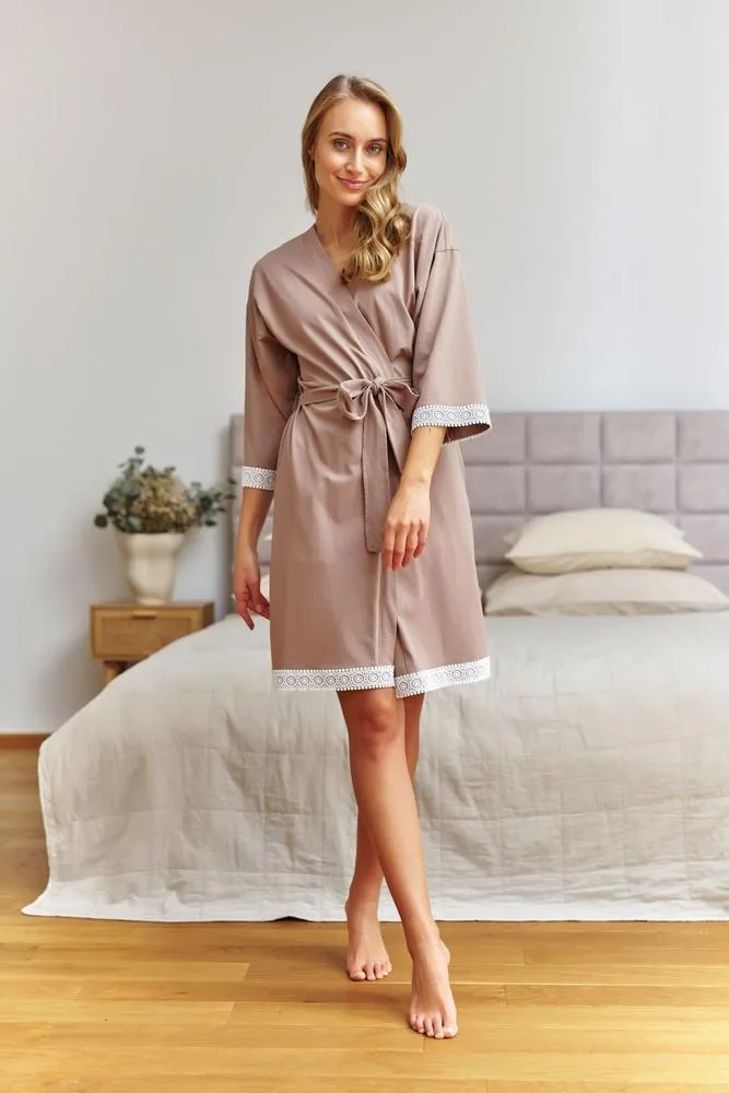 DOCTOR-NAP SZLAFROK DAMSKI SWW.7461 BEIGE WL26