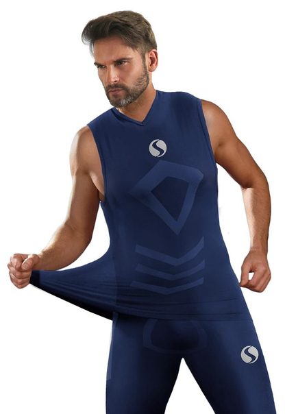 SESTO-SENSO MENS TANK TOP CL 38 - KOSZULKA TERMOAKTYWNA SZEROKIE RAMIĄCZKO