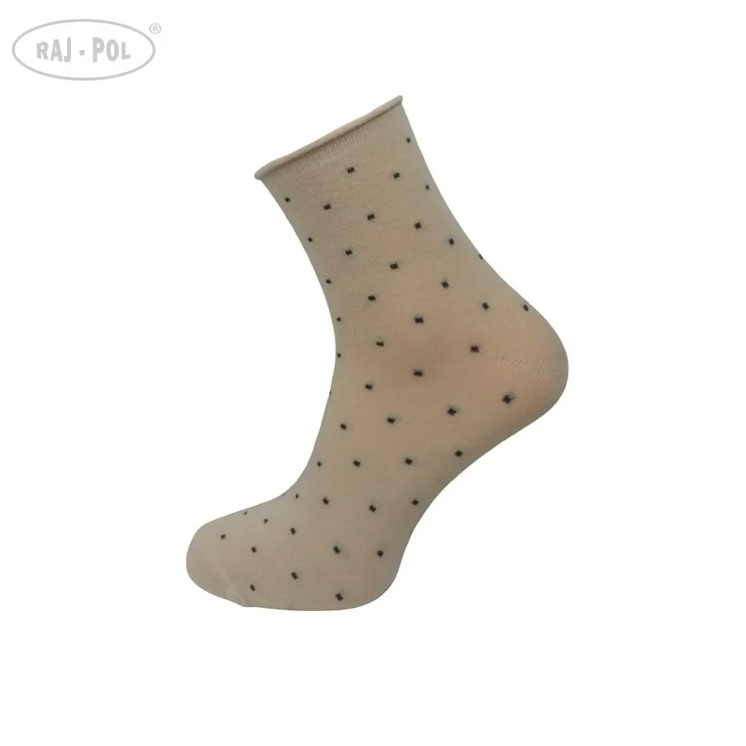 RAJ-POL SKARPETY DAMSKIE BEZUCISKOWE PATION D-2514B KROPKI 754274, 754281