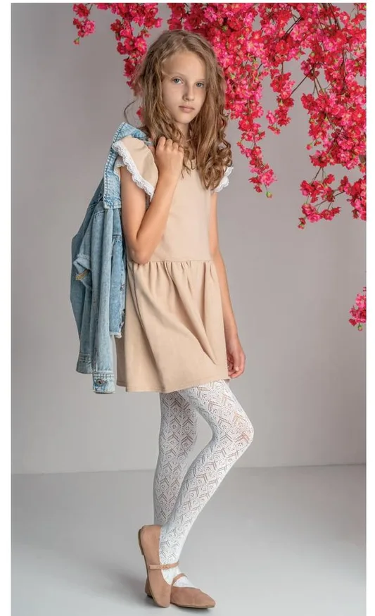 KNITTEX RAJSTOPY DZIEWCZĘCE AŻUROWE ISLA DR2424