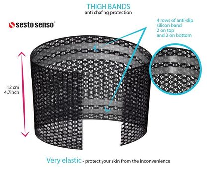 SESTO-SENSO OPASKI UDOWE THIGH BANDS - OPASKA NA UDA ODDYCHAJĄCA WZ02