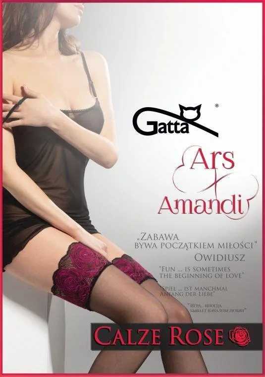 GATTA ARS AMANDI CALZE ROSE - POŃCZOCHY SAMONOŚNE 20 DEN ARS.03V