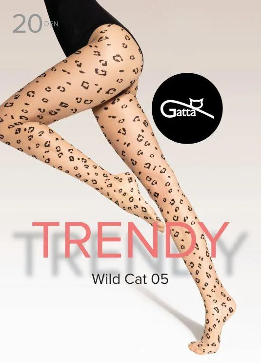 GATTA WILD CAT - RAJSTOPY DAMSKIE WZORZYSTE 000.29T 20 DEN - TRENDY AW25/26