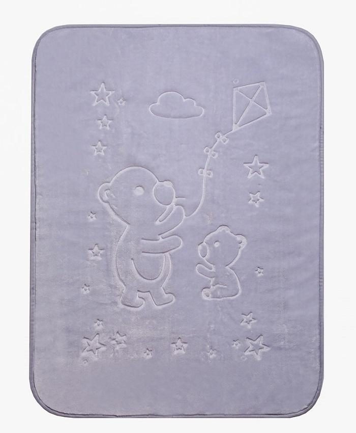 DUETBABY KOCYK AKRYLOWY TŁOCZONY JEDNOKOLOROWY 80x110 CM KOD 502