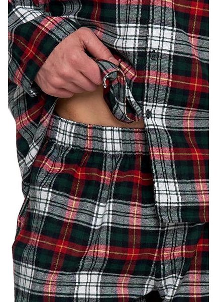 MORAJ PIŻAMA MĘSKA FLANELOWA Z DŁUGIM RĘKAWEM PDM6700-002 AW25/26