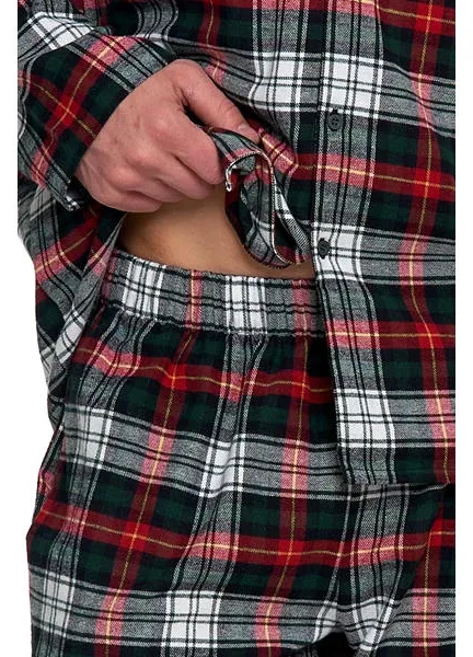 MORAJ PIŻAMA MĘSKA FLANELOWA Z DŁUGIM RĘKAWEM PDM6700-002 AW25/26