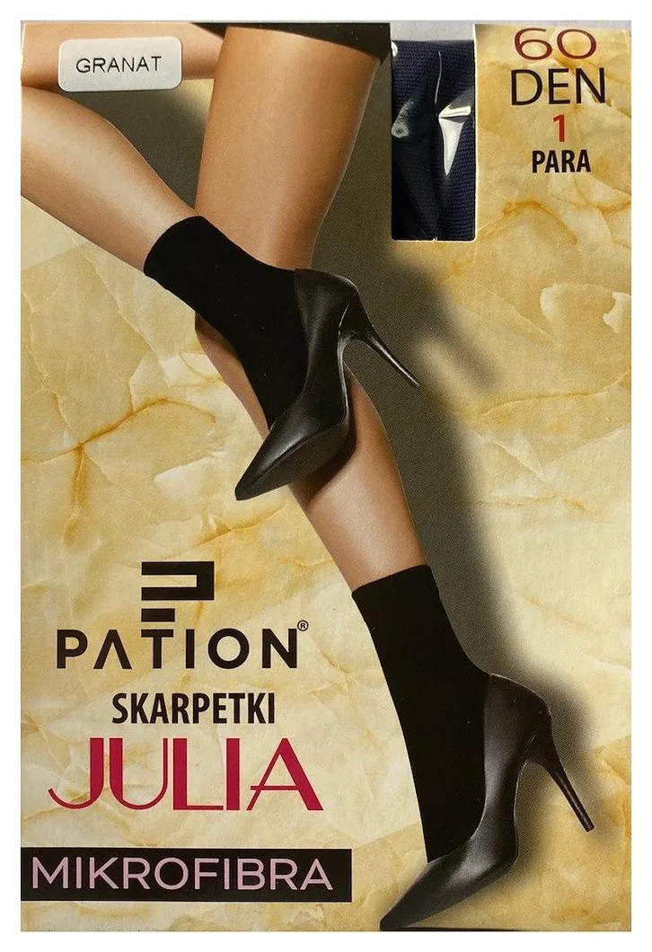 SKARPETKI JULIA PATION MIKROFIBRA 60 DEN GRANAT 1-pak 742455