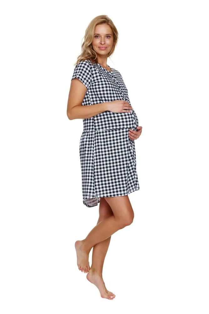 DOCTOR-NAP KOSZULA CIĄŻOWA TCB.9444 BLACK CHECK WL26