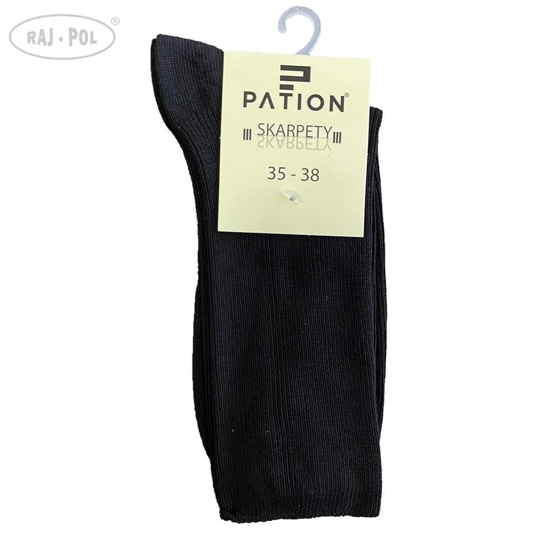 RAJ-POL SKARPETY BEZUCISKOWE BAWEŁNIANE COMFORT MEDYCZNE CZARNE 799497