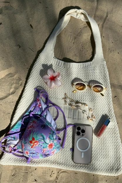TORBA DZIANINOWA NA RAMIĘ PRIMO X FOBYA KREMOWA 271