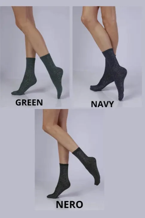 KNITTEX SKARPETKI Z BŁYSZCZĄCĄ NITKĄ GLAMOUR 08 22511