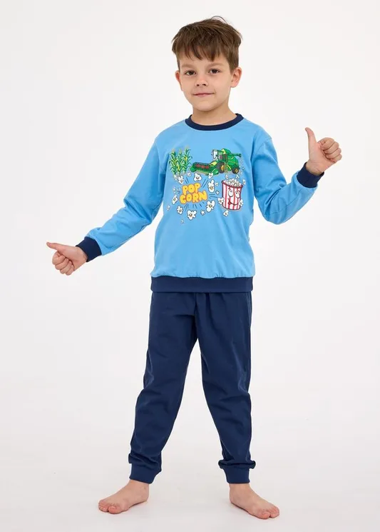 CORNETTE PIŻAMA BOY KIDS 593/175 POPCORN DR
