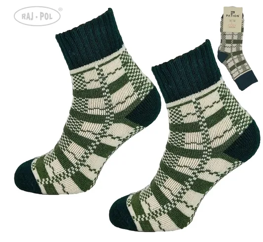 RAJ-POL SKARPETA COSY ZIELONE KRATECZKA 736614, 736621