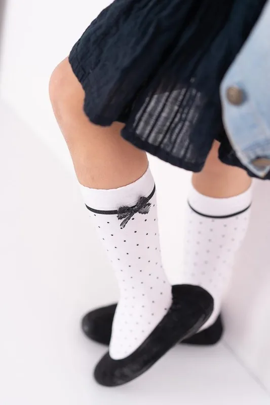 KNITTEX DZIEWCZĘCE PODKOLANÓWKI Z APLIKACJĄ EMILY DR2410