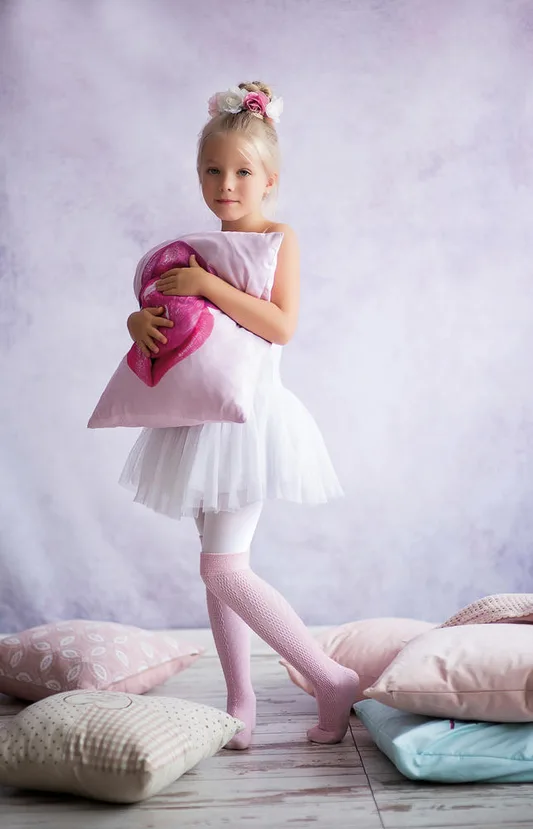KNITTEX DR1819 - ZAKOLANÓWKI DZIEWCZĘCE BIBI 40 DEN