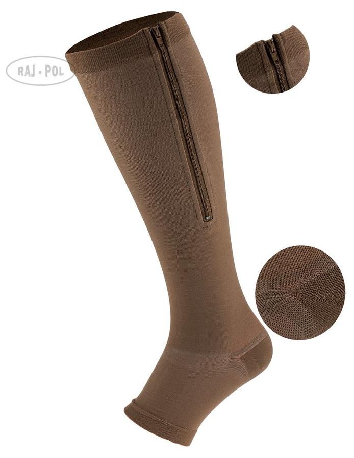 RAJ-POL PODKOLANÓWKI PRZECIWŻYLAKOWE Z ZAMKIEM 2 STOPIEŃ ART.701025